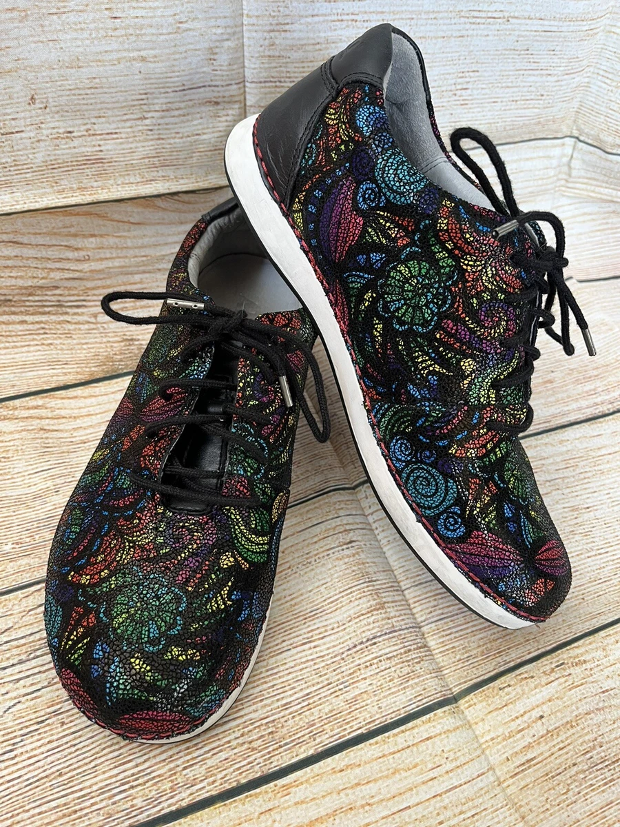 Alegria leather lace up shop shoes essence