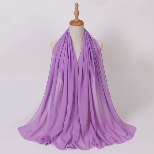 39 colours Muslim Chiffon Scarf Hijab Prayer Shawls Ladies Head Wraps Scarves - Picture 7 of 39
