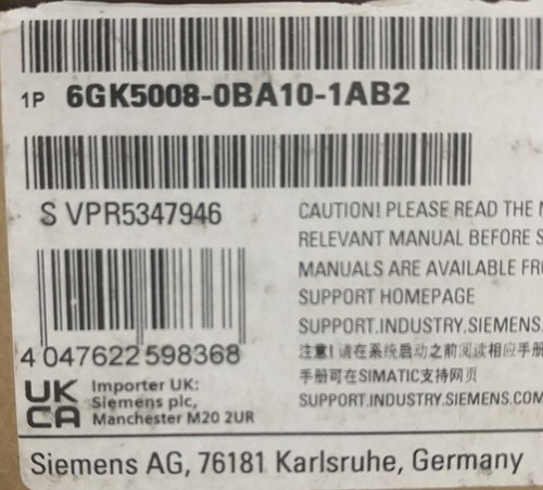 Siemens ELEKTROSCHALTERMODUL 6GK5008-0BA10-1AB2 - Bild 2 von 3