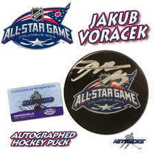 JAKUB VORACEK SIGNED 2015 ALL STAR GAME PUCK PHILADELPHIA FLYERS