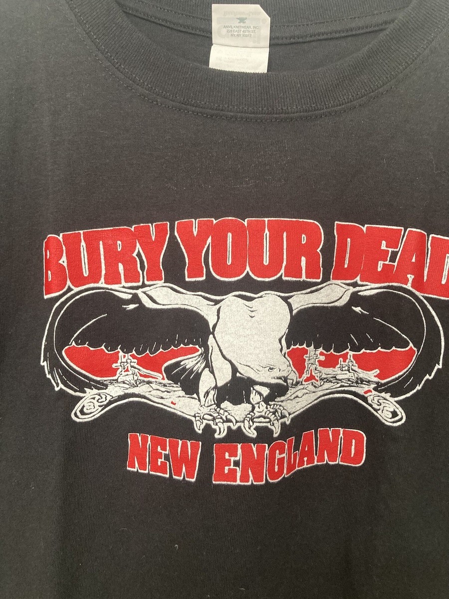 Vintage Bury Your Dead Mens Shirt Medium New England Punk Metal