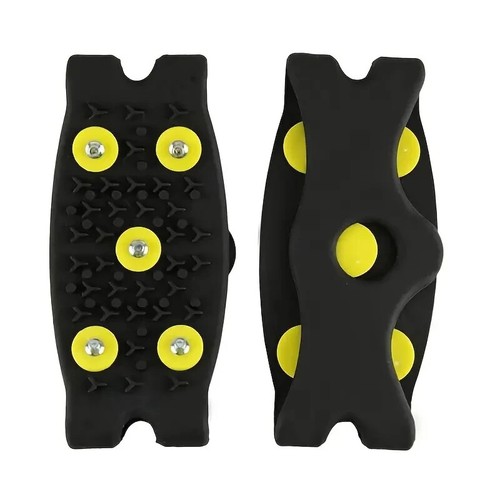 NEW 1 Pair Anti Skid Shoe Spikes, Snow And Ice Gripper, Winter Crampons, Outdoor - Picture 2 of 10