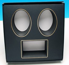 ART LEATHER ALBUMS FUTURA BLACK  GOLD MATS 3 -3 1/2X 5 SLOTS 100  305 NEW