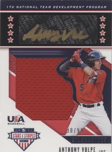 2019 Panini USA Stars & Stripes and Signatures Anthony Volpe Auto