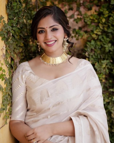 South Indian Saree Blouse Bridal Banarasi Silk Sari Bollywood Party Wedding New - Picture 3 of 7
