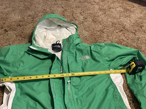 Women's Size M The North Face Hyvent Waterproof Hooded White Wind Jacket - Picture 9 of 12