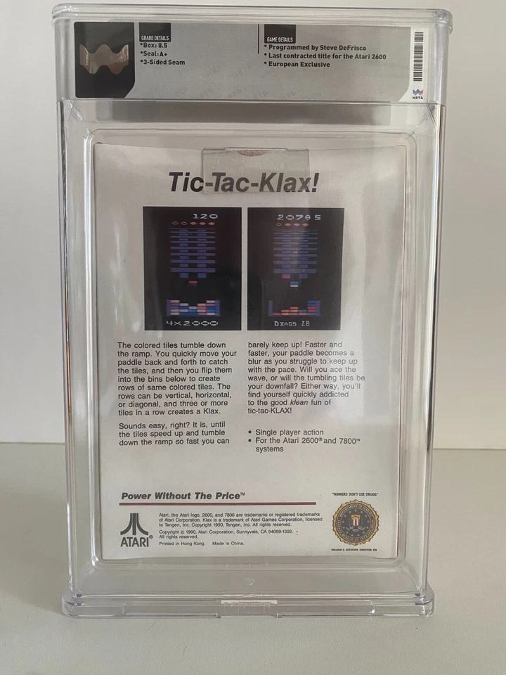 Atari 2600 Klax Factory Sealed Wata A+ 8.5 - Image 2 of 4
