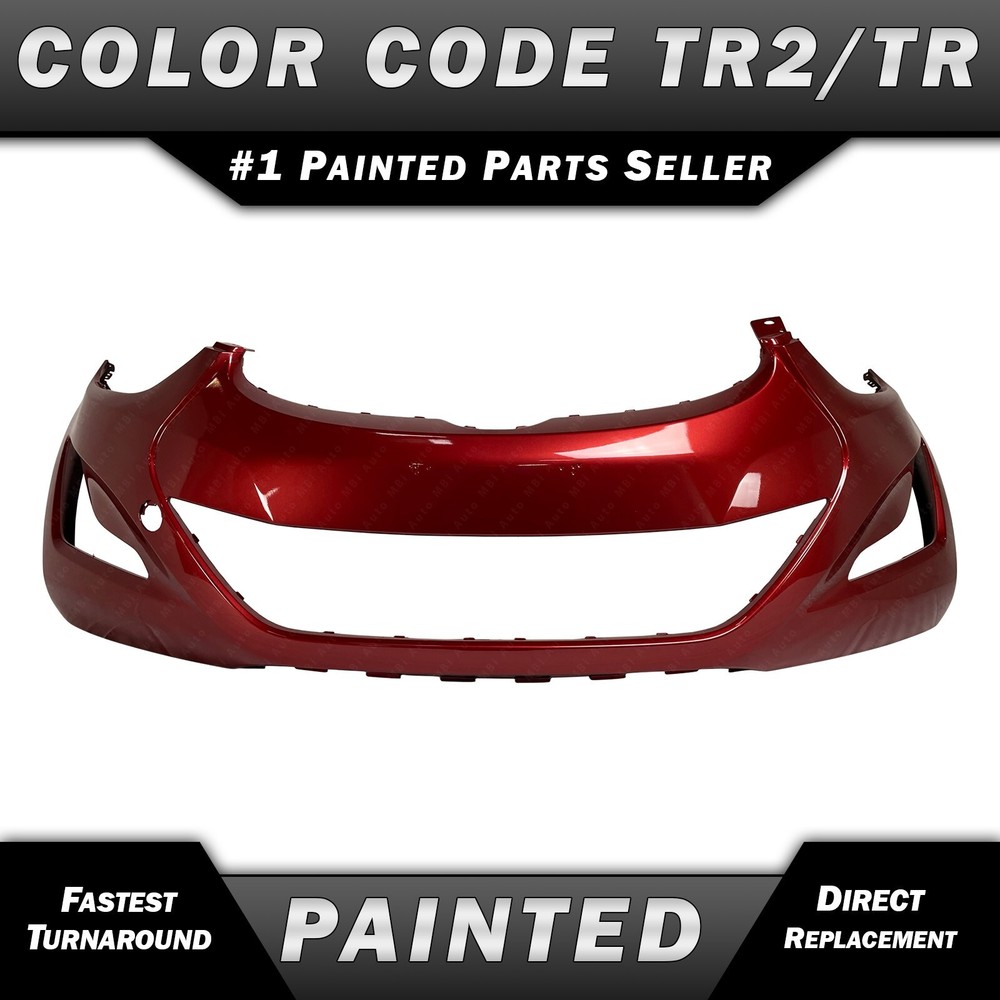 NEW Painted *TR2 Venetian Red* Front Bumper Cover for 2014-2016 Hyundai Elantra