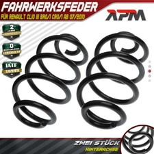 2x Federn Fahrwerksfeder Hinterachse für Renault Clio III BR0/1 CR0/1 ab 07/2010