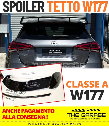Spoiler -> A45 Alettone Tetto per MERCEDES CLASSE A W177 2018-2023 posteriore - Foto 10 di 19