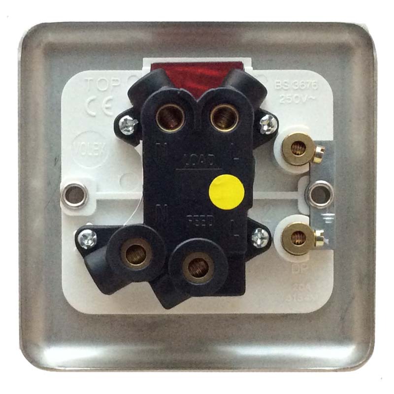 Volex Brushed Stainless Steel Light Switches and Electrical Sockets