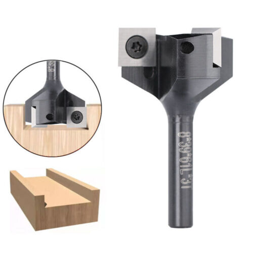 Face Mill Shank 8mm/12mm Shank 3 Tooth Router for Wood Face Mill DHL - Picture 5 of 15