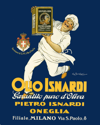Olive Oil Olio Isnardi Cook Chef Kitchen Milan Milano  16X20 Vint Poster FREE SH