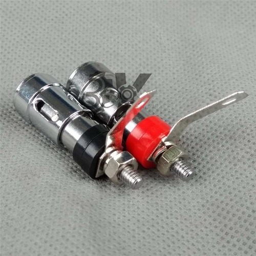2Pcs/lot Spring Load Speaker Banana Amp Terminal Binding Post New - Picture 3 of 3