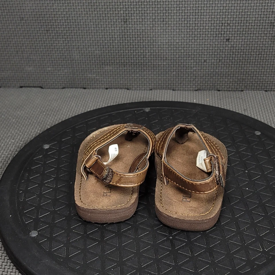 The Childrens Place Sandals Toddler Sz 4 Brown Strappy - Image 4 of 4