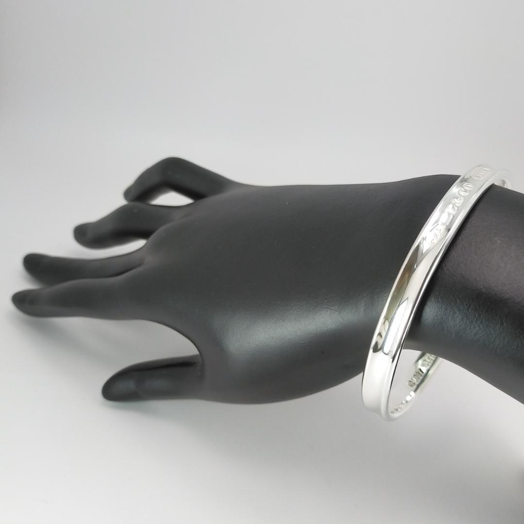アクセサリー Tiffany Silver Foop Narrow Bangle 925 Tiffany & Co.1837 Narrow Bangle Bracelet Sterling Silver 925 No