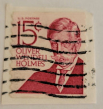 VINTAGE ~ U.S. Postage Stamp ~ Oliver Wendell Holmes ~ 15¢ Red ~ 1968 - 18