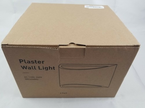 Plaster Wall Light Modern Sconce Warm White Wall Sconce 2 pack - Picture 5 of 6