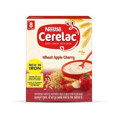 Nestle CERELAC Baby Cereal with Milk, Wheat Apple Cherry Nestle CERELAC Baby Cereal with Milk, Wheat Apple Cherry
