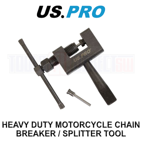 US PRO Tools Heavy Duty Motorcycle Chain Breaker / Splitter Tool 420 - 530 6842 - 第 1/3 張圖片