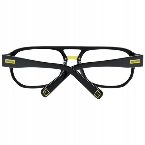 DSQUARED2 DQ5296 01A Black Plastic Aviator Optical Eyeglasses Frame 57-18-145 RX - Picture 5 of 5