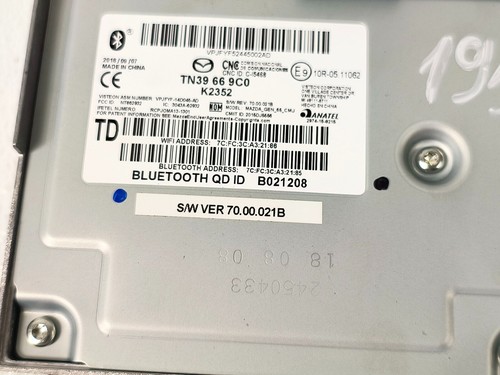 16-23 MAZDA CX-9 CX9 TUNER SATELLITE RADIO RECEIVER CONTROL MODULE UNIT OEM - Picture 4 of 5