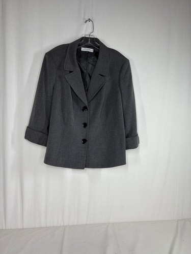 Tahari Arthur S. Levine Grey Blazer Womens - Picture 5 of 5