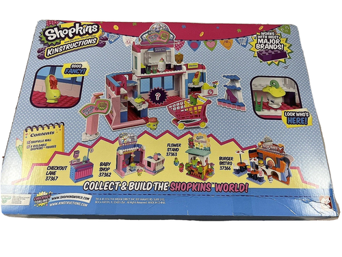DAMAGED BOX Shopkins Kinstructions SHOPVILLE MALL - BRAND NEW FACTORY SEALED BOX - Picture 2 of 2