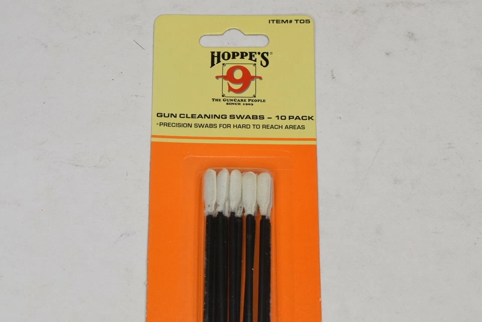 10pk Hoppes Precision Tip Gun Cleaning Swabs 6-1/2" T05 - Bulk Lot of 12 Packs - Image 3 of 4