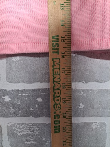 Vintage b.t. Kids Cable Knit Pink Black Neck Girls Cardigan Sweater Size 6 NWT - Picture 9 of 10