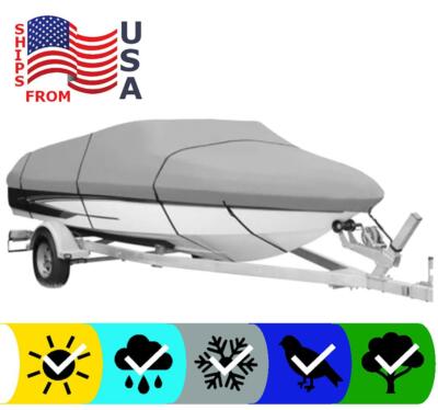 GRAY BOAT COVER FOR BAYLINER 1650 FORCE 2006