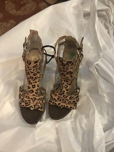 franco sarto animal print sandals