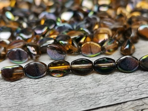 100 Czech glass pinch spacer beads 5 x 3 mm - VARIATY of COLORS - Picture 5 of 46