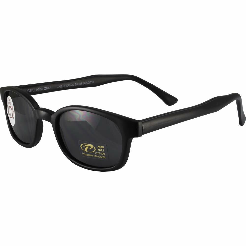 The Original KD's Biker Shades By PCSUN Matte Black Frames Smoke Lenses