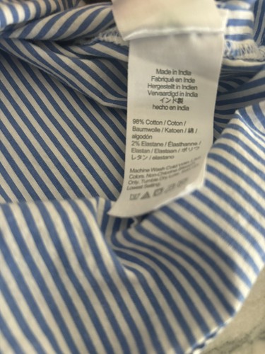 Crewcuts Girls Blue and White Striped Dress Size 7 - Picture 10 of 12