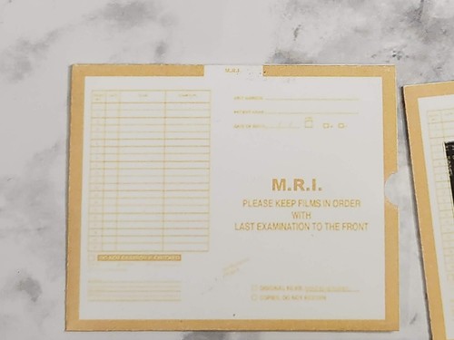 1/6 SCALE Playscale Miniature MRI TWO Films and Envelopes - #1 Brain Scans - Picture 8 of 12