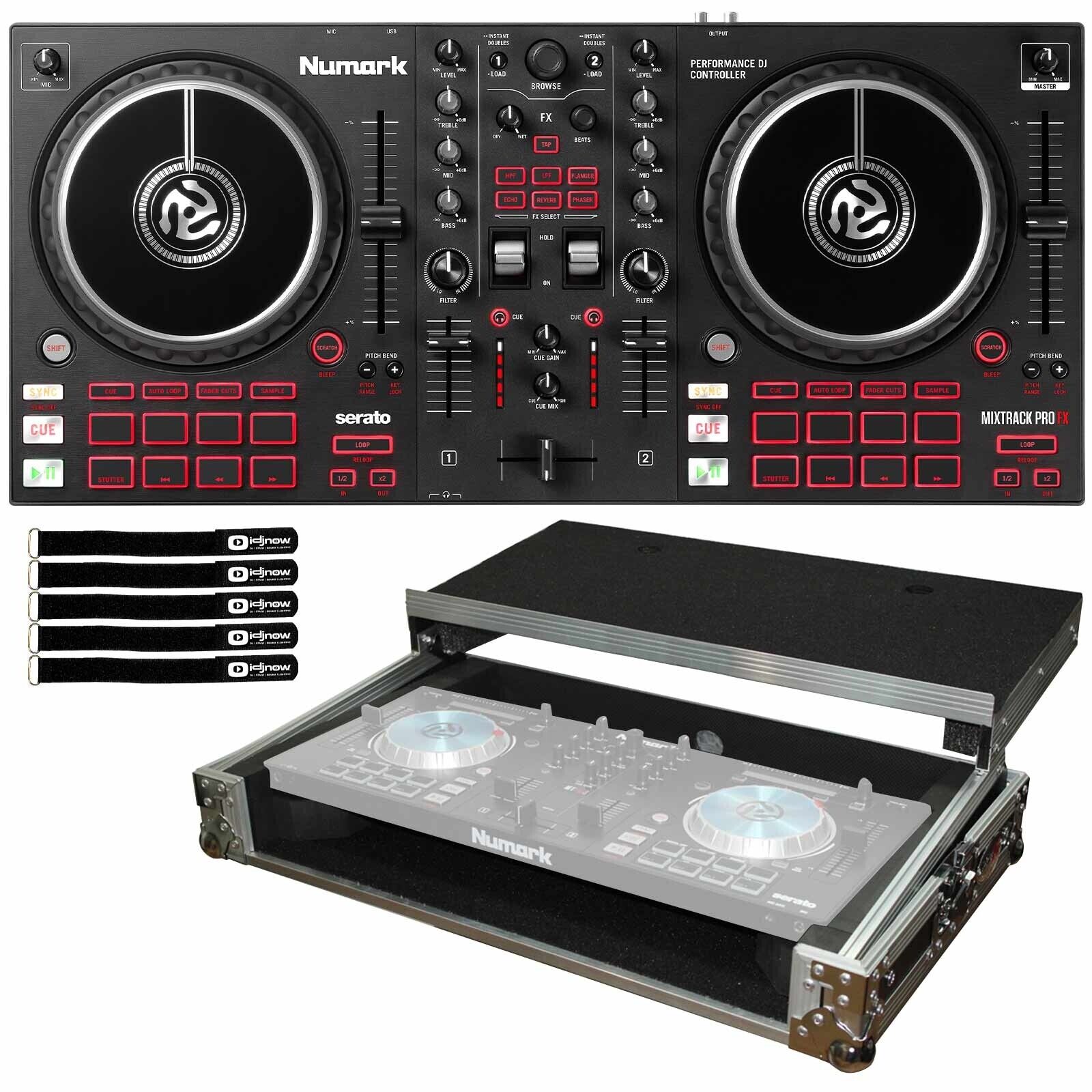 Numark Mixtrack Pro FX Effects 2-дековый диджейский контроллер Serato с кейсом для переноски 49590₽