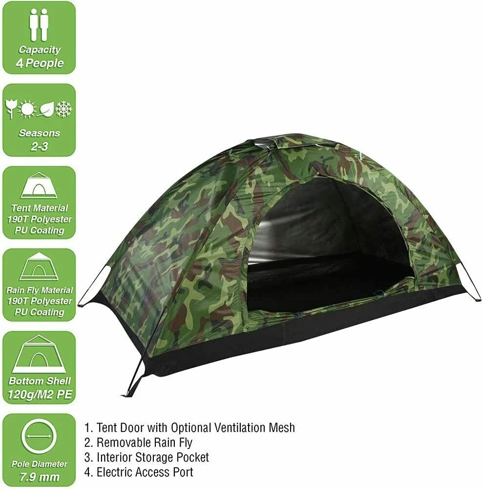 Best 4 person hiking tent top