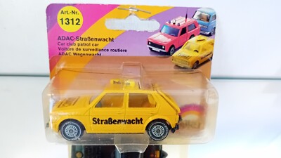 Siku Series 1033 Golf 1 LS ADAC Road Guard Yellow Black Base Plate on Blister