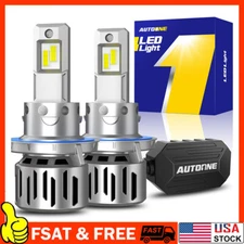 Super Bright H13 9008 LED Headlight Bulbs High Low Beam For Ford F-150 2004-14 B