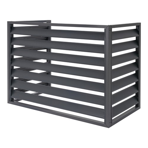 Air Conditioner Fence Screen, Outdoor Air Conditioner Protective Cover Dark Grey - Picture 14 of 16