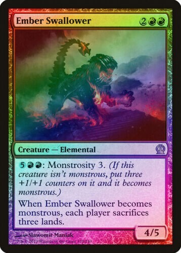 Ember Swallower 2x FOIL THS MTG Theros Rare MINT red Ember Swallower 2x FOIL THS MTG Theros Rare MINT red