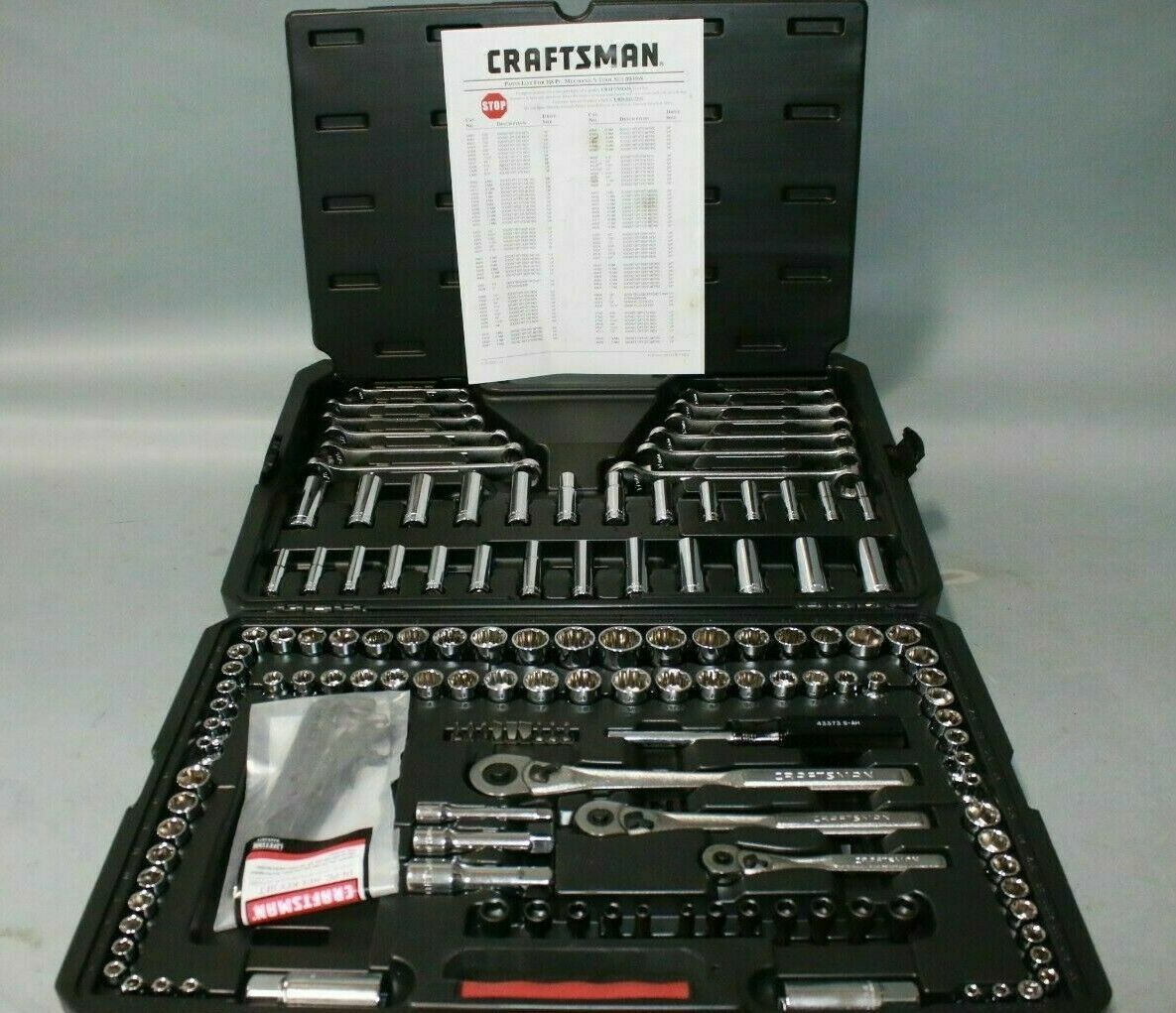 168pc Craftsman Mechanics Ratchet Socket Wrench Tool Set #933168 - New