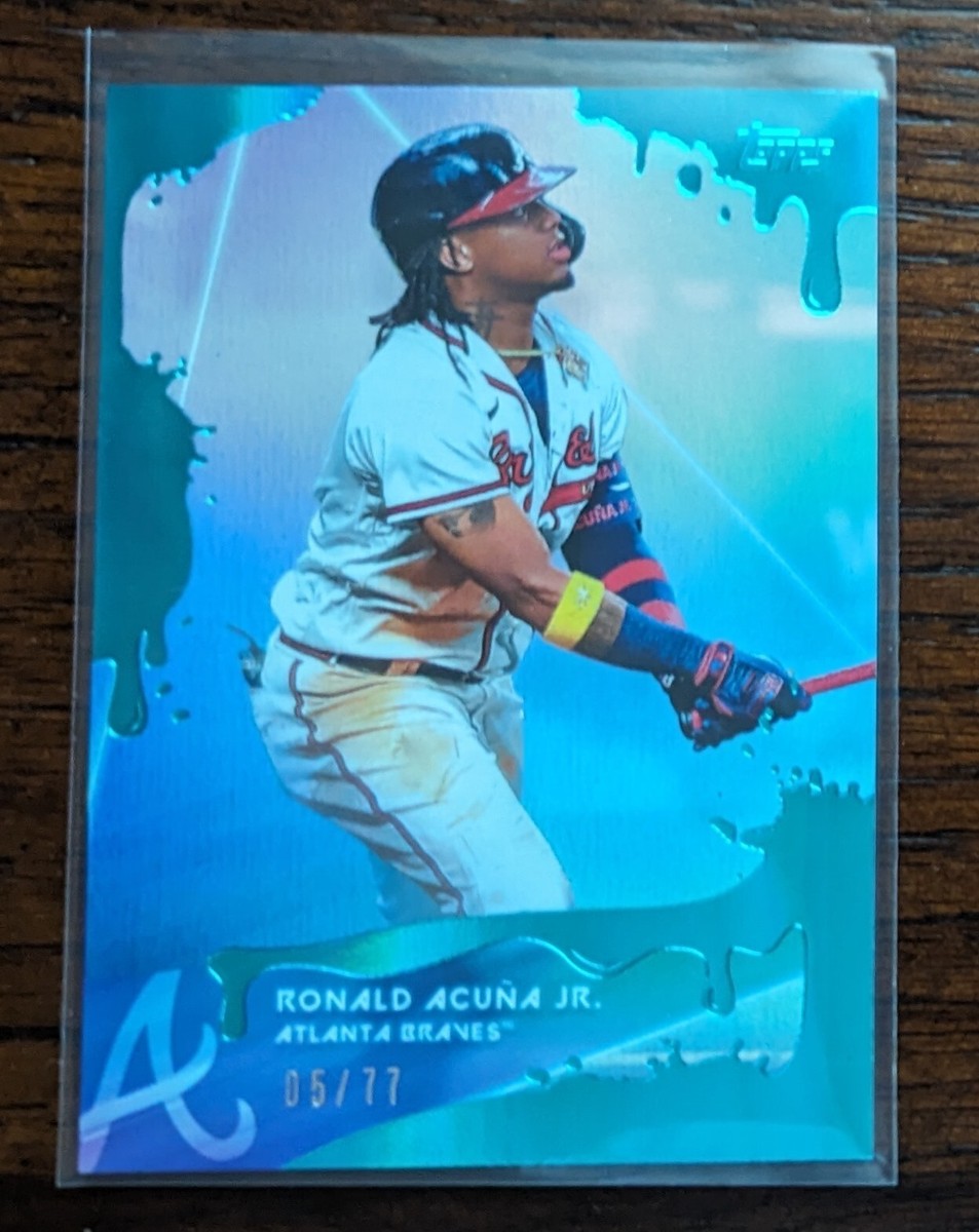 2020 Topps X Steve Aoki Ronald Acuna Jr. #52 BLUE FROSTING