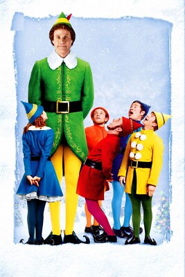 2003 Elf Movie Poster 11X17 Will Ferrell Buddy Santa Papa Elf Christmas    