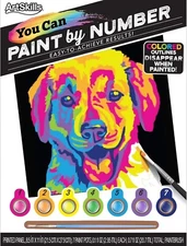 Artskills You Can Paint By Number Craft Kit Dog Acrylic Paint