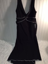 Shandy Womens Black Halter Sleeveless Flare Dress Small