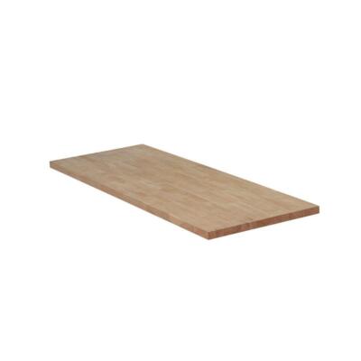 4 Ft. x 25 In. Unfinished Butcher Block Countertop Hevea Solid Wood Square Edge