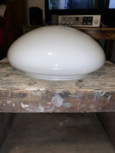 Vintage Milk White School House Ceiling Fan Light Globe Shade button