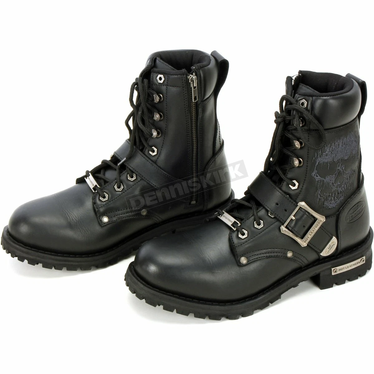 Skull motorcycle boots cheap